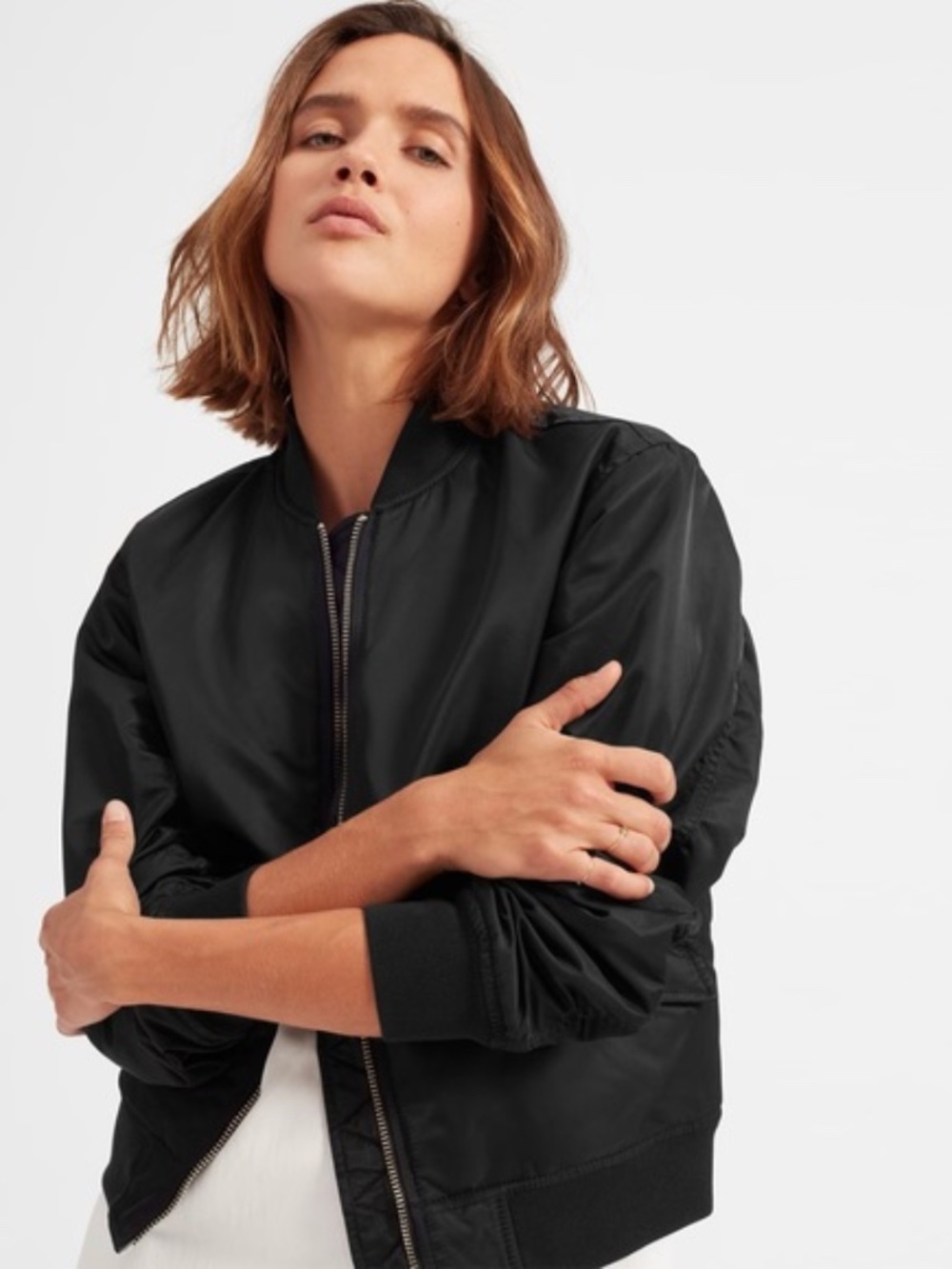 Everlane The Bomber Jacket Black